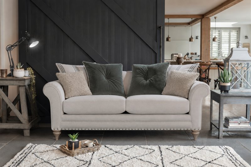 Utah 3 Seater Pillowback Back Sofa by Alstons Utah 3 Seater Pillowback Back Sofa by Alstons