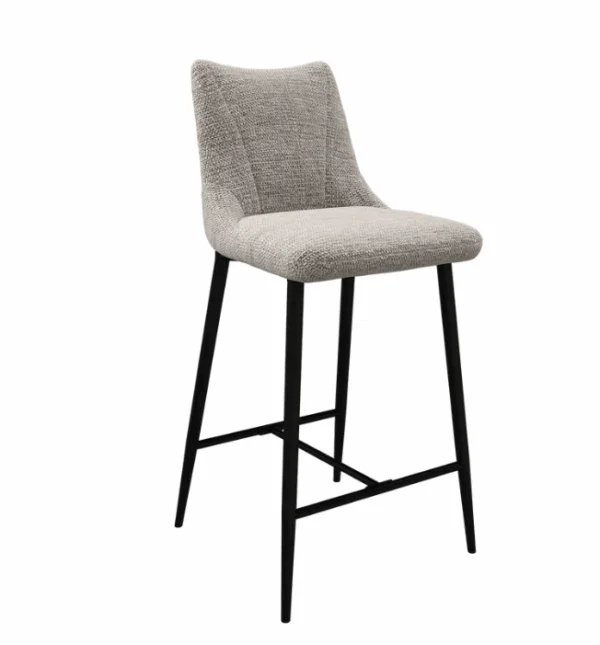 Zara Light Grey Fabric Counter Stool Zara Light Grey Fabric Counter Stool