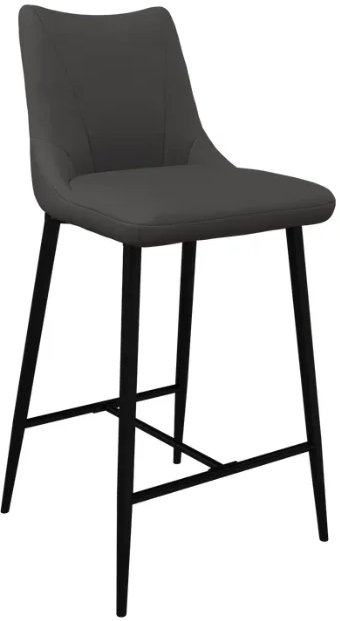 Zara Dark Grey Faux leather Counter Stool Zara Dark Grey Faux leather Counter Stool
