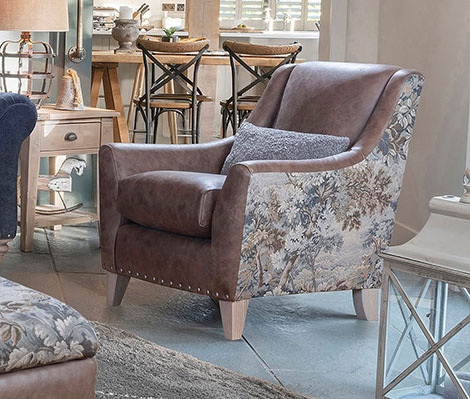 Utah Two Tone Accent Chair by Alstons Utah Two Tone Accent Chair by Alstons