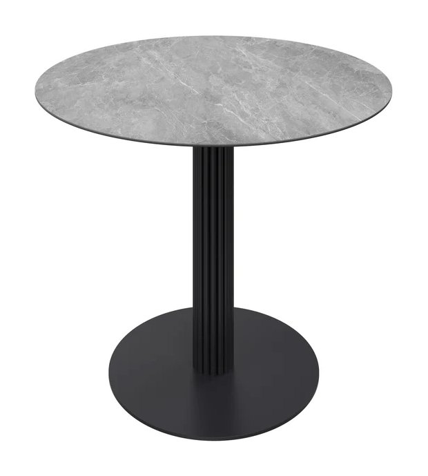 Castello 80 x 80cm Round Grey Ceramic Dining Table Castello 80 x 80cm Round Grey Ceramic Dining Table