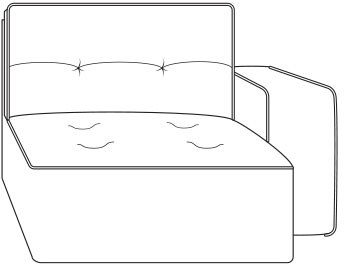Gravina Chaise Longue Section 109cm (Right) by Italia Living Gravina Chaise Longue Section 109cm (Right) by Italia Living