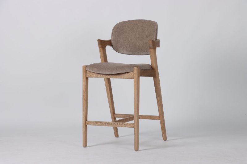 Mila Counter Stool (Mink Fabric) by Kelston House Mila Counter Stool (Mink Fabric) by Kelston House