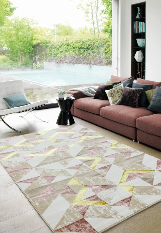 Orion Flag Pink Metallic Rug OR10 Orion Flag Pink Metallic Rug OR10