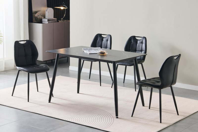 Arla Dining Chair Black PU Arla Dining Chair Black PU