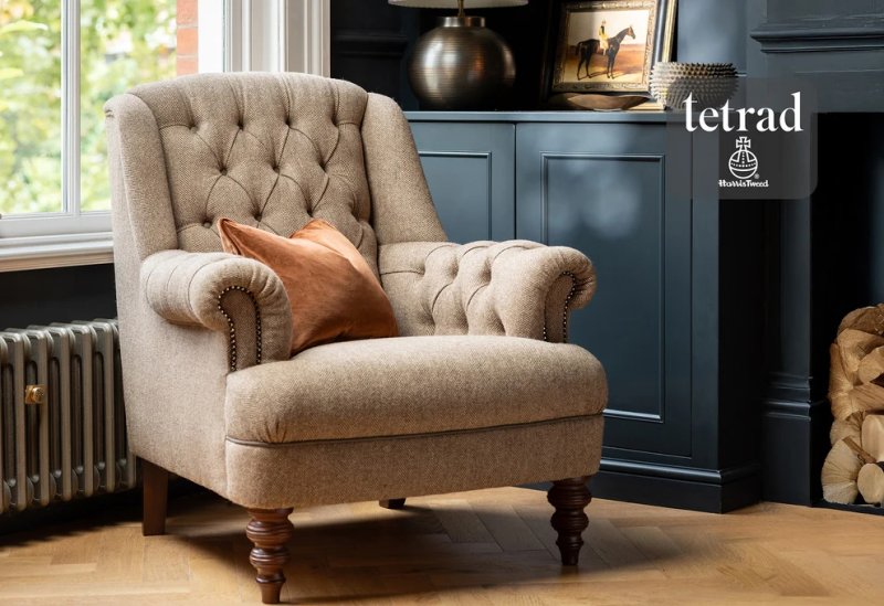 Arbroath Accent Chair by Tetrad Harris Tweed Arbroath Accent Chair by Tetrad Harris Tweed