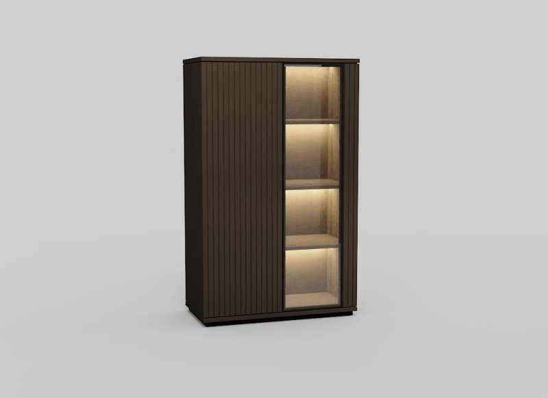 Napoli 2 Door Display Cabinet with Plinth by MTE Theuns Napoli 2 Door Display Cabinet with Plinth by MTE Theuns