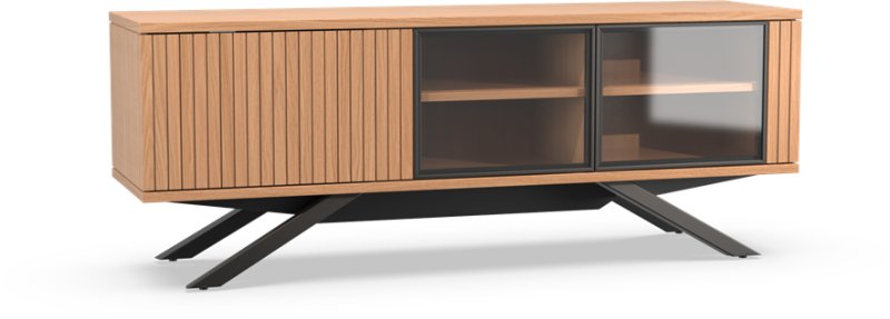 Napoli 162cm 3 Door TV Unit with Glass Doors with Metal Base by MTE Theuns Napoli 162cm 3 Door TV Unit with Glass Doors with Metal Base by MTE Theuns