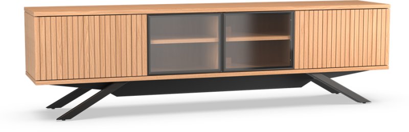 Napoli 216cm 4 Door TV Unit with Glass Doors with Metal Base by MTE Theuns Napoli 216cm 4 Door TV Unit with Glass Doors with Metal Base by MTE Theuns