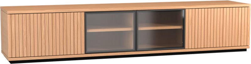 Napoli 216cm 4 Door TV Unit with Glass Doors with Plinth by MTE Theuns Napoli 216cm 4 Door TV Unit with Glass Doors with Plinth by MTE Theuns