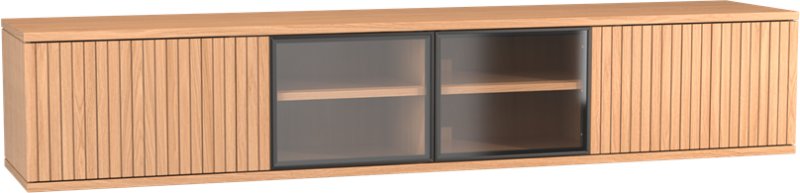 Napoli 216cm 4 Door TV Unit with Glass Doors Wall Mounted by MTE Theuns Napoli 216cm 4 Door TV Unit with Glass Doors Wall Mounted by MTE Theuns