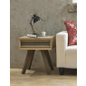 Cadell Aged Oak Lamp Table with Drawer