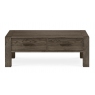 Turin Dark Oak Coffee Table with Drawers by Bentley Designs