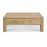 Turin Light Oak Coffee Table With Drawers