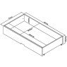 Ashby Soft Grey Underbed Drawer