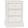 Ashby White 3 Drawer Nightstand by Bentley Designs