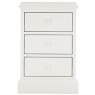 Ashby White 3 Drawer Nightstand