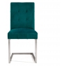 Tivoli Upholstered Cantilever Chair - Sea Green Velvet