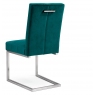 Tivoli Upholstered Cantilever Chair - Sea Green Velvet