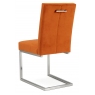Tivoli Upholstered Cantilever Chair - Harvest Pumpkin Velvet