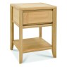 Bergen Oak Lamp Table with Drawer