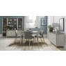 Bergen Grey Washed Oak & Soft Grey 2-4 Seater Extension Dining Table