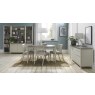 Bergen Grey Washed Oak & Soft Grey 4-6 Seater Extension Dining Table