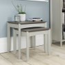 Bergen Grey Washed Oak & Soft Grey Nest of Lamp Tables