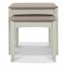 Bergen Grey Washed Oak & Soft Grey Nest of Lamp Tables