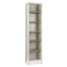 Bergen Grey Washed Oak & Soft Grey Narrow Bookcase by Bentley Designs