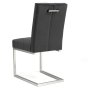 Tivoli Upholstered Cantilever Chair - Gun Metal Velvet
