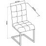 Tivoli Upholstered Cantilever Chair - Gun Metal Velvet