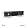 Blackbone 220cm TV Sideboard (Silver Collection) by Richmond Interiors