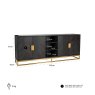 Blackbone 225cm Sideboard (Gold Collection) by Richmond Interiors