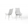 Spinello White Faux Leather Dining Chairs (Set of 2)