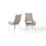 Spinello Taupe Faux Leather Dining Chairs (Set of 2)