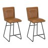 Pair of Cooper Bar Stools (Tan)