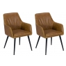 Pair of Oliver Dining Chairs (Tan)