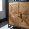 Indus Rustic Oak Narrow Sideboard by Bentley Designs Indus Rustic Oak Narrow Sideboard by Bentley Designs