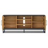 Indus Rustic Oak Entertainment Unit by Bentley Designs Indus Rustic Oak Entertainment Unit by Bentley Designs