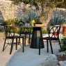 Set of 4 Alchemia Outdoor Chairs (CB1056) from Connubia by Calligaris Set of 4 Alchemia Outdoor Chairs (CB1056) from Connubia by Calligaris