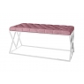Adele Upholstered Bench (Pink)
