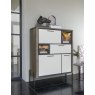 Shirley 125cm Highboard (with LED Lighting) by Habufa