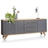 Jardin 230cm Sideboard (Anthracite) by Habufa