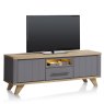 Jardin 170cm Lowboard with LED Lighting (Anthracite) by Habufa