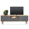 Jardin 210cm Lowboard with LED Lighting (Anthracite) by Habufa