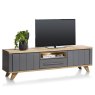 Jardin 210cm Lowboard with LED Lighting (Anthracite) by Habufa