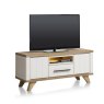 Jardin 140cm Lowboard with LED Lighting (White) by Habufa