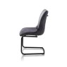 Armin Fabric Dining Chair (Anthracite) by Habufa