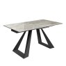 Dante Gloss Top Ceramic Grey 160-200cm Extending Dining Table Dante Gloss Top Ceramic Grey 160-200cm Extending Dining Table
